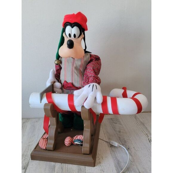 Santa's best 1994 goofy candy cane saw animated motionette Xmas - Picture 4 of 16